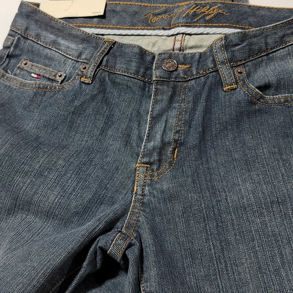 Vintage Rare Tommy Jeans Casual Retro Y2K Streetwear Low Rise Boot Cut Denim 4R - Picture 11 of 12